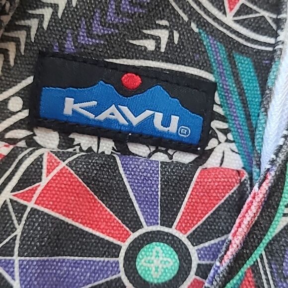 KAVU Southwest cotton sling backpack bag festival purse red purple black - Picture 2 of 9
